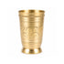 Pure Brass Embossed Design Tumbler Glass | Pack of 1