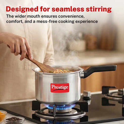 Prestige Svachh Aluminium Anti Bulge Gas And Induction Compatible Pressure Cooker 3 L Silver
