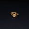 22 Carat Gold Flower Designed Ring With White Stones 3.24g by Mahita Collections