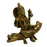 Brass Ganga Devi Spiritual Idol for Temple 745g