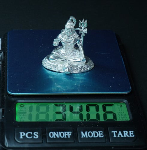 Pure Silver Shiva 34.6g By Mahita Collections