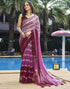 Sudathi Light Pink Printed Georgette Saree
