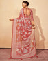 Sudathi Rose Pink Printed Georgette Saree