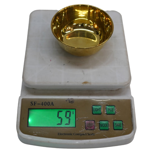 Brass Dining Bowl Peetal Ki Katori 118g (Pack of 2)
