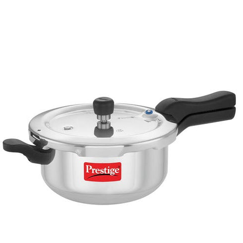 Prestige Svachh Aluminium Anti Bulge Gas And Induction Compatible Pan Pressure Cooker 3.5 L Silver