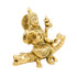 Brass Ganga Devi Spiritual Idol for Temple 745g