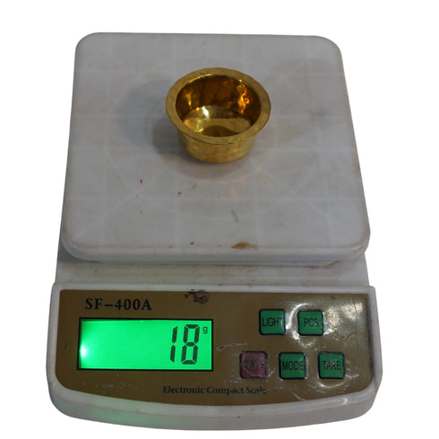 Miniature Brass Hammered Patela/Bhagona for Home Decor | Pack of 6
