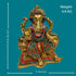 Tamas Brass Multi color Lord Ganesha Seated in a Dignified Posture Idol/Statue (Multi color)