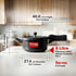 Prestige Svachh Hard Anodised Spillage Control Senior Pressure Cooker 5 L Black