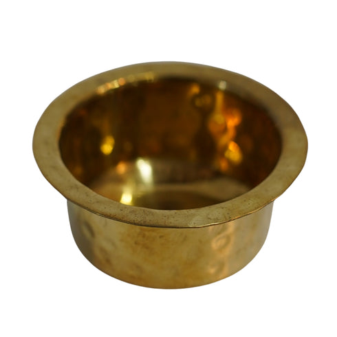 Miniature Brass Hammered Patela/Bhagona for Home Decor | Pack of 6