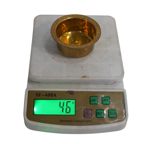 Miniature Brass Hammered Patela/Bhagona for Home Decor | Pack of 6