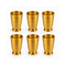 Pure Brass Embossed Design Tumbler Glass | Pack of 6