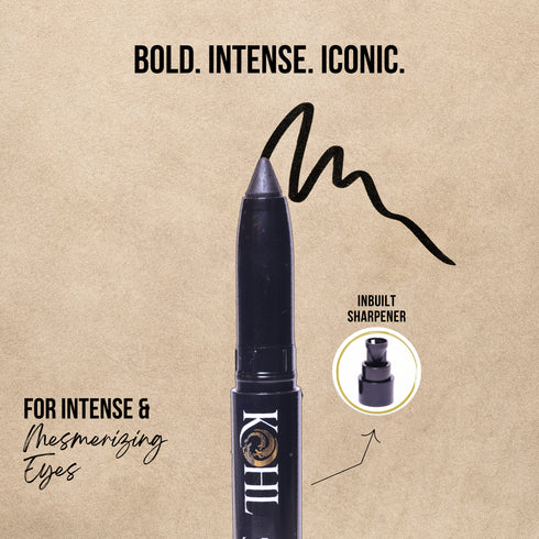 Oceglow Intense Black Kajal Pencil
