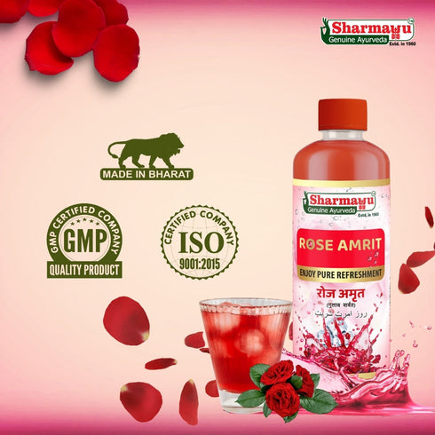 Sharmayu Ayurveda Rose Amrit Sharbat
