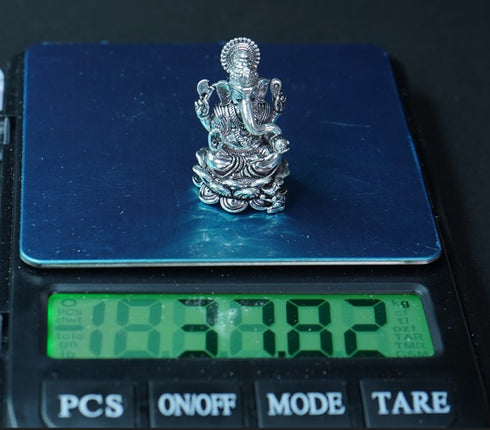 Pure Silver Antique Ganesh 37.82g By Mahita Collections