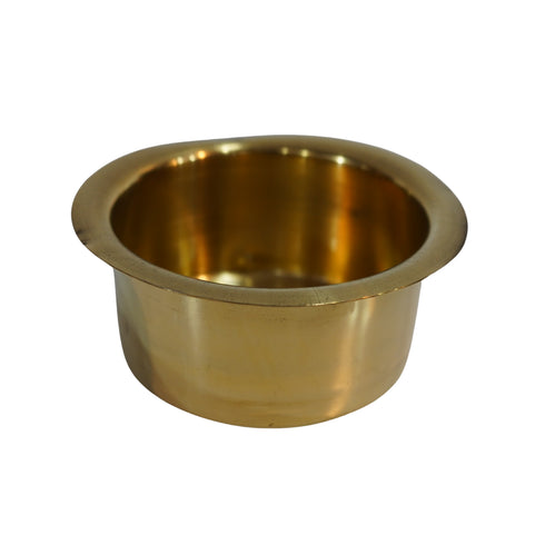 Miniature Brass Patela/Bhagona for Home Decor | Pack of 2