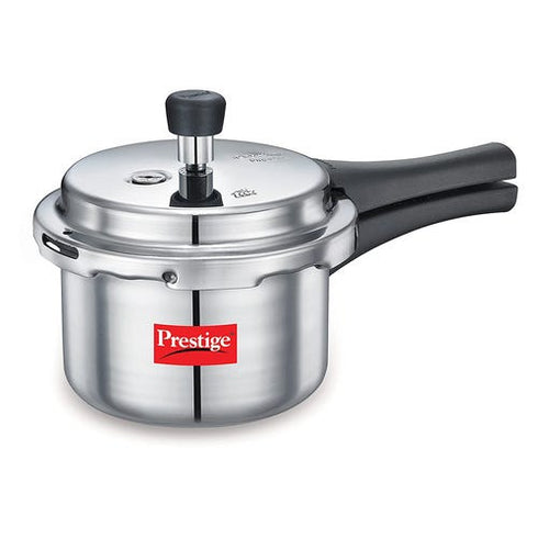 Prestige Popular Virgin Aluminium Precision Weight Valve Pressure Cooker Silver 6 L