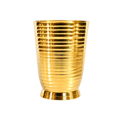Pure Brass Handcrafted Tumbler Glass | Pack of 6