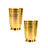 Pure Brass Handcrafted Tumbler Glass | Pack of 2