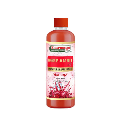 Sharmayu Ayurveda Chandanoshir Pey Rose Amrit Sharbat