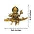 Brass Ganga Devi Spiritual Idol for Temple 745g