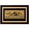 Palm Leaf Handmade Painting of Royal Elephant Ride with Villagers