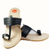 Vhaanfootwear Black soft leather Kolhapuri Chappal For Men by Vhaan