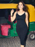 UNDERNEAT Bodycon Dress with Built-In Bra - Black