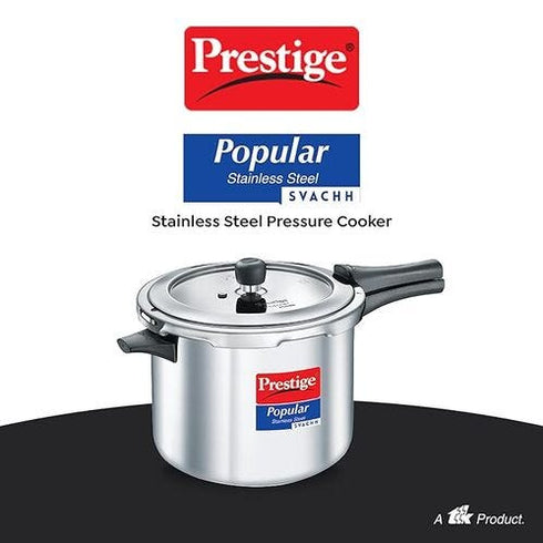 Prestige Popular Svachh Spillage Control SS Pressure Cooker 5.5 L