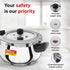 Prestige Deluxe Alpha Svachh Stainless Steel Spillage Control Junior Handi 4 L