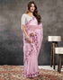 Sudathi Light Pink Embroidery Net Saree