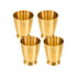 Pure Brass Handcrafted Tumbler Glass | Pack of 4