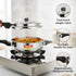 Prestige 4 Litre Stainless Steel Deluxe Alpha Svachh Outer Lid Senior Pressure Pan 4 L