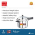 Prestige Popular Plus Virgin Aluminium Gas And Induction Compatible Pressure Cooker 5 L Silver