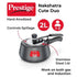 Prestige Nakshatra Cute Duo Svachh Hard Anodised Spillage Control Pressure Cooker Black 2 L