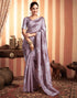 Sudathi Dusty Mauve Woven Banarasi Silk Saree