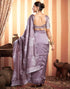 Sudathi Dusty Mauve Woven Banarasi Silk Saree