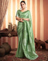 Sudathi Pista Green Woven Banarasi Silk Saree