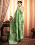 Sudathi Pista Green Woven Banarasi Silk Saree