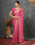 Sudathi Bright Pink Woven Banarasi Cotton Saree