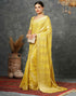 Sudathi Yellow Woven Banarasi Georgette Saree