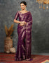 Sudathi Wine Woven Banarasi Georgette Saree