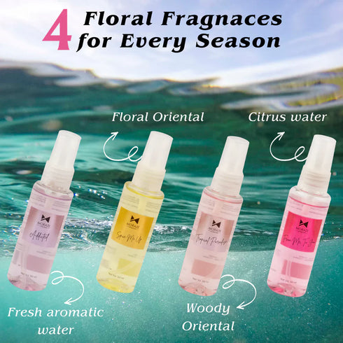 Moraze Cosmetics Luxury Body Perfumes Pack of 4