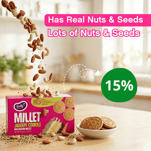 Early Foods Chota Pack Multi grain Millet Jaggery Cookies