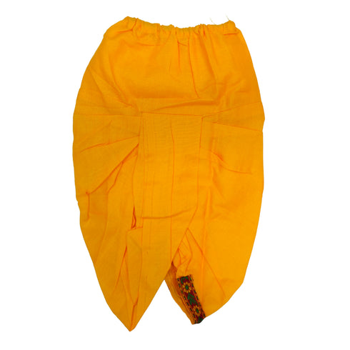 Vasthrlay Little Krishna Dress Costume Set In Yellow Color for Boys