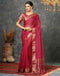 Sudathi Rani Pink Woven Organza Saree
