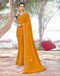 Sudathi Turmeric Yellow Embroidery Georgette Saree