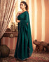 Sudathi Rama Green Stone Work Embellished Silk Saree