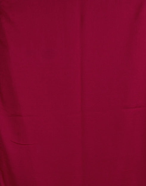 Sudathi Cherry Red Stone Work Embellished Silk Saree