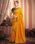 Sudathi Turmeric Yellow Stone Work Embellished Silk Saree
